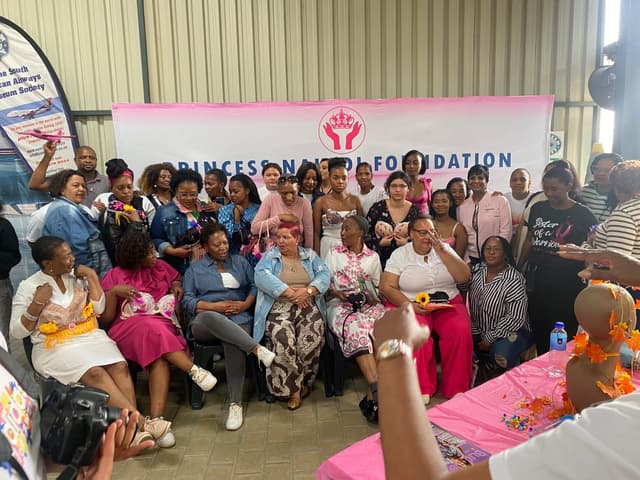 Community members gathered at a Princess Nakedi Foundation awareness activity